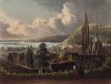 Вид на Сену у городка Кодебек-ан-Ко (из Picturesque Tour of the Seine, from Paris to the Sea... (англ.). Лондон. 1821 год (лист XX))