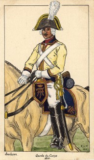 1800 г. Кавалерист конной гвардии королевства Саксония. Коллекция Роберта фон Арнольди. Германия, 1911-29