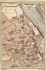 Варшава (карта-план из популярного немецкого путеводителя K. Baedeker. Russland. Handbuch fur Reisende. Лейпциг, 1897)