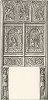 Немецкая керамическая печь, XVII век. Meubles religieux et civils..., Париж, 1864-74 гг. 
