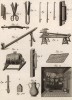 Мехоторговец. Инструменты скорняка и мастерская (Ивердонская энциклопедия. Том V. Швейцария, 1777 год)