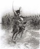 1812 год. Офицер конной артиллерии французской императорской гвардии выводит батарею на позиции (из Types et uniformes. L'armée françáise par Éduard Detaille. Париж. 1889 год)