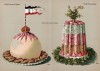 Слева: торт-мороженое "Бомба кайзера Вильгельма". Справа: торт-мороженое "Князь Фюсклер" (в 1/2 натуральной величины)