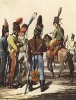 Французские кавалеристы в 1792 году (из популярной в нацистской Германии работы Мартина Лезиуса Das Ehrenkleid des Soldaten... Берлин. 1936 год)