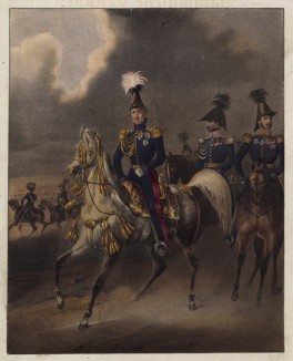 Король Вюртемберга Вильгельм I (1781--1864 гг.) (литография из Das Koniglich Wurttembergische Militair... Вюрцбург. 1840 год)