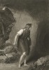 Иллюстрация к пьесе Шекспира "Цимбелин", акт III, сцена VI: Имогена, переодетая мужчиной, перед входом в пещеру. Graphic Illustrations of the Dramatic works of Shakspeare, Лондон, 1803.