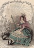 Царственная Роза в окружении поклоняющихся ей жуков. Иллюстрация блестящего Жана Гранвиля из Les Fleures animees, Париж, 1847. 