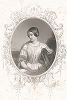 Батильда - персонаж баллады Томаса Мура "The Exile". Лист из издания "Beauties of Moore" Э. Финдена, Лондон, 1846