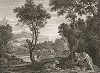 Святой Иероним в пустыне кисти Доменикино. Лист из знаменитого издания Galérie du Palais Royal..., Париж, 1786