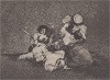 Женщины дают мужество (Las mujeres dan valor). Лист 4 из серии офортов знаменитого художника и гравёра Франсиско Гойи "Бедствия войны" (Los Desastres de la Guerra). Представленные листы напечатаны в Мадриде с оригинальных досок около 1900 года. 