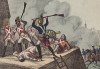 Подвиг прусского гренадера Крауэля, первым ворвавшегося на стены форта Зискаберг при осаде Праги (эпизод Семилетней войны)