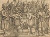 Тайная вечеря. Иллюстрация к самому красивому изданию Библии, созданному в середине XVI века в Виттенберге (издатель Ганс Крафт). 
