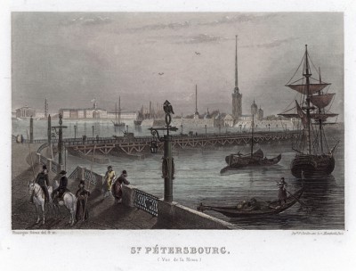 Санкт-Петербург. Вид с Невы. Париж, 1869