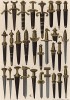 Холодное оружие XIII-XVII вв.: от кухонного ножа до кинжала и рапиры (из Les arts somptuaires... Париж. 1858 год)