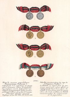 Медаль в память царствования Императора Николая I (приказы по воен. вед. 1896 года). 