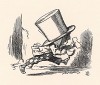 И Болванщик выбежал из зала суда, даже не позаботившись надеть башмаки (иллюстрация Джона Тенниела к книге Льюиса Кэрролла «Алиса в Стране Чудес», выпущенной в Лондоне в 1870 году)
