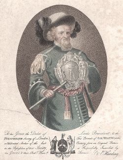 Сэр Уильям Вуд (1609--1691) - основатель и глава Лондонского королевского общества лучников, получивший от Карла II рыцарское звание за искусную стрельбу. 
