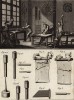 Пиротехника. Мастерская пиротехника. Инструменты для изготовления снарядов. (Ивердонская энциклопедия. Том II. Швейцария, 1775 год)