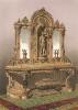 Консоль с зеркалом резного дерева от краснодеревщиков Taylor & Son, Лондон. Каталог Всемирной выставки в Лондоне 1862 года, т.2, л.105. 