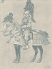 Немецкий рыцарь XVI века в полном вооружении (из "Иллюстрированной истории верховой езды", изданной в Париже в 1891 году)