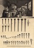Торговец гвоздями. Мебельные гвозди и скобы (Ивердонская энциклопедия. Том III. Швейцария, 1776 год)