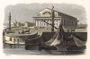 Санкт-Петербург. Биржа. Гравюра из издания Monuments de tous les peuples. Париж, 1846