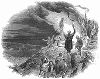 Ирландия 1844 года, охваченная огнями протестующего народа, практически полностью потерявшего свои земельные владения в результате английской колонизации XII -- XVIII веков накануне "Великого голода" (The Illustrated London News №90 от 20/01/1844 г.)