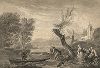 Вид на Иль-дю-Леван. Гравюра Жана-Жака Альямэ с оригинала Клода Жозефа Верне.