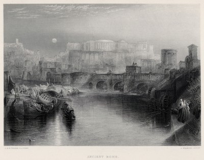 Древний Рим (лист из альбома "Галерея Тёрнера", изданного в Нью-Йорке в 1875 году)