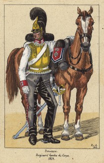 1814 г. Кавалерист прусской конной гвардии. Коллекция Роберта фон Арнольди. Германия, 1911-29