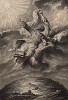 Сотворение мира Богом из Хаоса (гравюра из первого тома знаменитой поэмы "Метаморфозы" древнеримского поэта Публия Овидия Назона. Париж, 1767 год.)