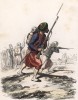 Зуавы в бою (гравюра на стали по рисунку Огюста Раффэ)