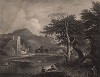 Монастырь. Гравюра с картины Якоба ван Рёйсдаля. Картинные галереи Европы, т.3. Санкт-Петербург, 1864