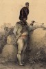 Капитан гренадеров голландской королевской гвардии в парадной форме. Литография Н.-Т. Шарле. Париж, 1817