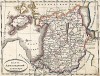 Карта Лифляндской губернии. Атлас Российской империи, состоящий из 64 карт, л.5. Санкт-Петербург, середина XIX века