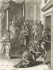 Отец Энея -- Анхис, сын Энея -- Асканий-Юл. "Энеида" Вергилия, книга II. Лист подписного издания Роберту Констеблю, 3-му виконту Дунбар (1651–1714 гг.)