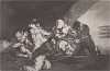 Невозможно на это смотреть (No se puede mirar). Лист 26 из серии офортов знаменитого художника и гравёра Франсиско Гойи "Бедствия войны" (Los Desastres de la Guerra). Представленные листы напечатаны в Мадриде с оригинальных досок около 1900 года. 