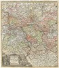 Карта области Гейдельберга и Дармштадта. Electoratus Moguntinus ut et Palatin: Infer. Hassiae & c. Fluminis Moeni… Составил Иоганн Баптист Гомман. Нюрнберг, 1720
