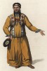 Калмычка в традиционной одежде (лист 63 иллюстраций к известной работе Эдварда Хардинга "Костюм Российской империи", изданной в Лондоне в 1803 году)