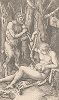 Семейство сатира. Гравюра Альбрехта Дюрера, выполненная в 1505 году (Репринт 1928 года. Лейпциг)