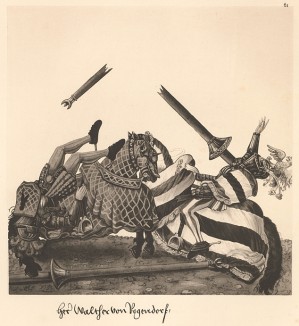 Из Freydal. Des Kaisers Maximilian I. Turniere und Mummereien (Репринт 1882 года. Вена. Лист 61)