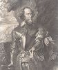 Хендрик, граф ван ден Берг (1573--1638) - голландский военачальник, состоял на службе испанской короны во время Восьмидесятилетней войны. Лист из знаменитой "Иконографии" Антониса ван Дейка.