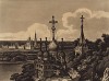 Новодевичий монастырь в 1806 году (из Travelling Sketches in Russia and Sweden... by Robert Ker Porter (англ.). Том I. Лондон. 1809 год)