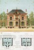 Загородный двухэтажный дом с элементами шале (из популярного у парижских архитекторов 1880-х Nouvelles maisons de campagne...)