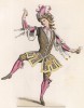 Людовик XIV, танцующий балет в Экс-ан-Провансе (1660 год) (лист 97 работы Жоржа Дюплесси "Исторический костюм XVI -- XVIII веков", роскошно изданной в Париже в 1867 году)