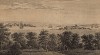 Вид на крепость Плимута и остров Сен-Николас с горы Эджкамб (из A New Display Of The Beauties Of England... Лондон. 1776 г. Том 2. Лист 363)