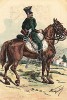 1812 г. Кавалерист 13-го полка французских конных егерей. Коллекция Роберта фон Арнольди. Германия, 1911-28