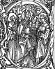 Инициал (буквица) E, выполненный Эрхардом Шёном для Missale des Bistums Eichstatt. Нюрнберг, 1517