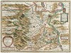 Карта окрестностей Авиньона и княжества Оранж. La principauté d'Orange et comtat de Venaissin. Составил Ян Янсониус. Амстердам, 1630