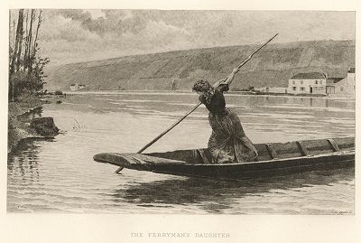 Дочь перевозчика. Лист из серии "Галерея офортов". Лондон, 1880-е